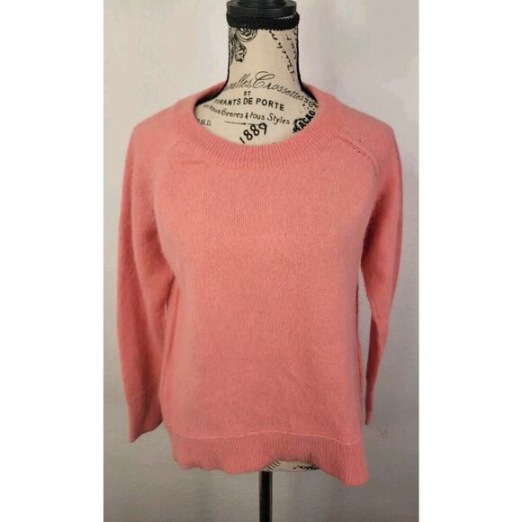 SANDRO Sweater Womens Size 1 Small Angora Blend Pullover Crewneck High Low - Picture 2 of 9